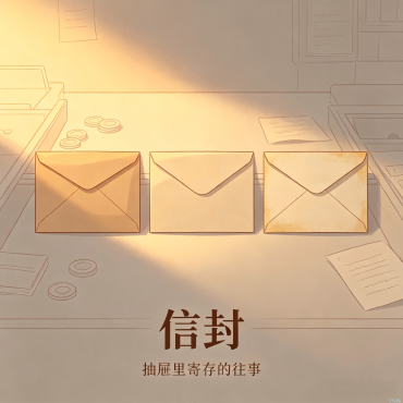 信封-抽屉里三个信封，装着三个等人的故事