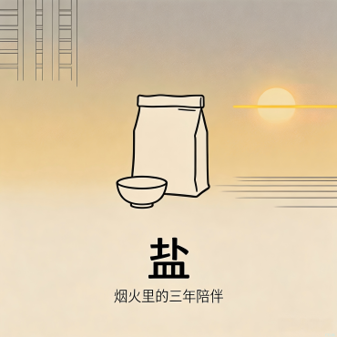 盐-每天傍晚来买一包盐的老头，他老伴儿去年走了