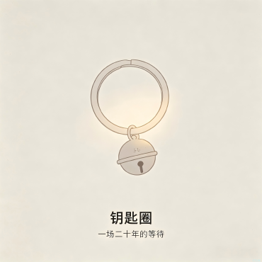 钥匙圈-老太太每月来买一个钥匙圈，说她儿子出门忘带钥匙了