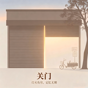 关门-凌晨四点，自动门最后一次打开